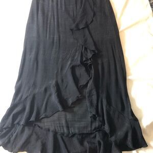 Women’s gauze hi low hem skirt size S